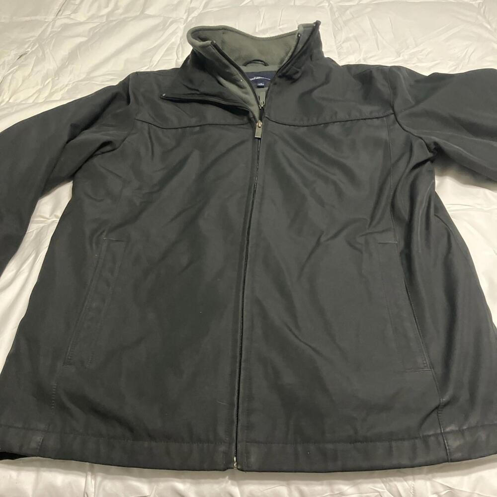 Croft And Barrow Men’s Size S Black Waterproof Double Jacket EUC